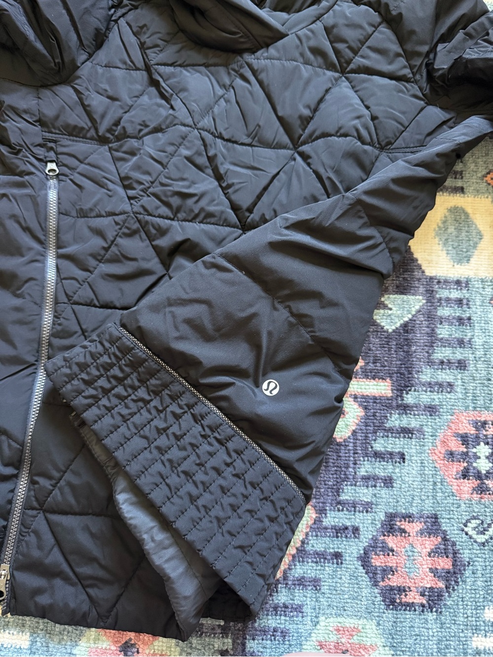 LULULEMON Fluffed Up Black Down Pullover - Picture 3 of 4
